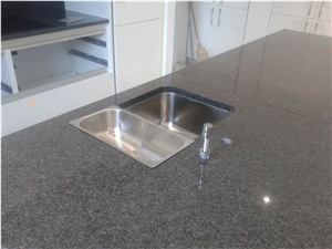 Black Anzola Granite Kitchen Countertop