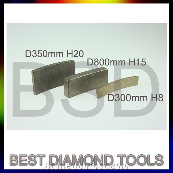 1200mm 1600mm 2000mmm Fast Cutting Multi Layer Granite Segment