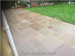 Autumn Brown Sandstone Walkway Pavers