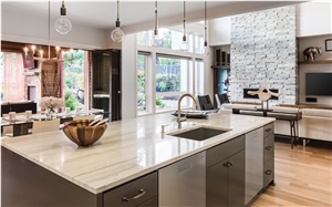 Nuvolato Quartzite Kitchen Countertop