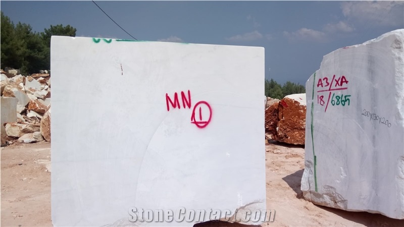 Mugla White Marble Block, Turkey White Marble