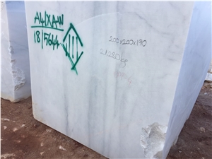 New Mugla White Blocks, Mugla White Marble Block