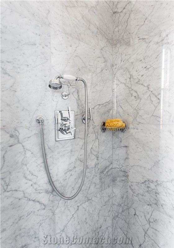 Carrara Marble Edinburgh Town House Bath Design