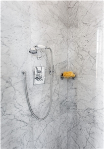 Carrara Marble Edinburgh Town House Bath Design