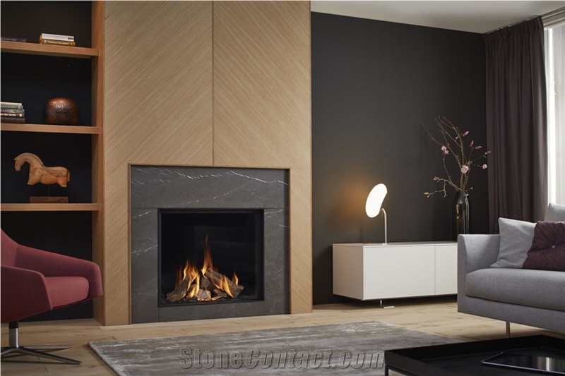Eco Wave Bronze Armani Marble Surround Fireplace