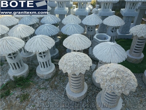 G682 and G603 Granite Garden Carving Lanterns Landscaping Lantern