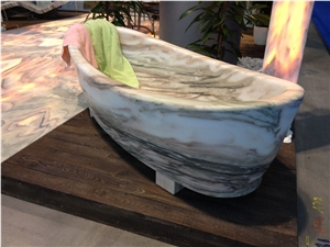 Solker Aurora Boreale Marble Bathtub