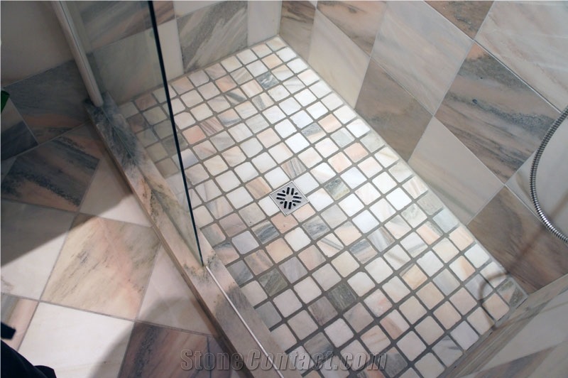 Solker Aurora Boreale Marble Shower Coverings