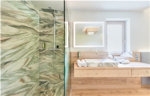 Solker Aurora Boreale Marble Shower Coverings