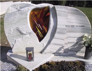 Solker White Marble Gravestone
