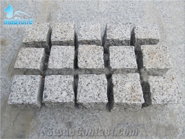 G603 Grey Granite Paving Stone, Cube Stone, G603 Cobble Stone Pavers