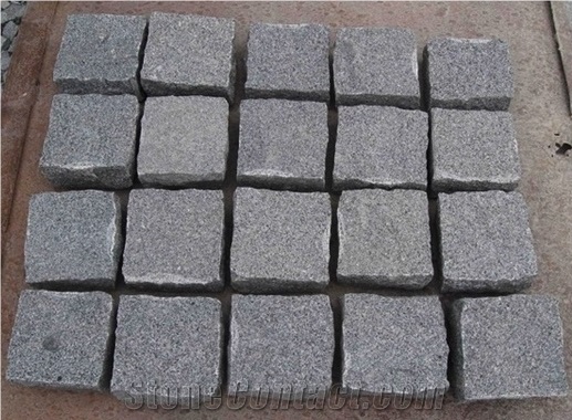 G654 Granite Paving Stone, Padang Grey Cube Stone, G654 Cobble Stone