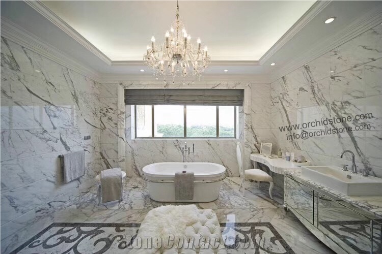 Italian Bianca Statuario Marble Porch Column,Pillars
