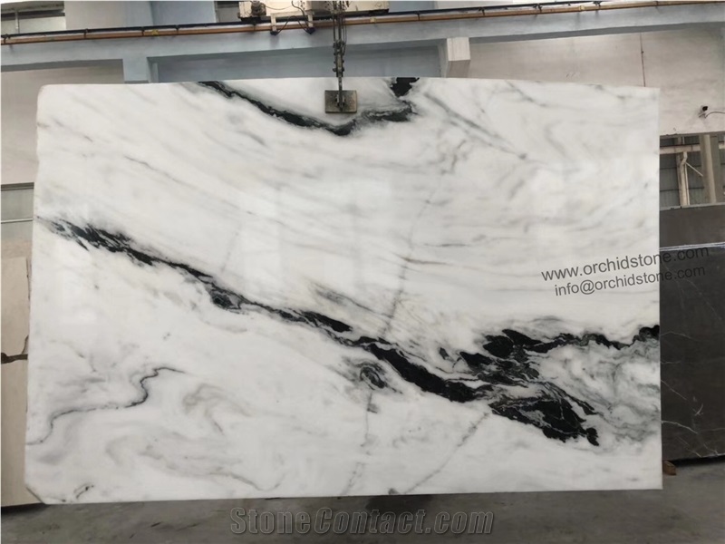 Panda White Marble Flooring Tiles,Wall Cladding