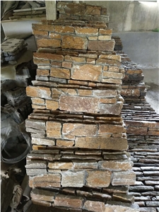Cement Slate,Brown,Rusty,Panel Cladding,Natural Stacked Stone for Wall