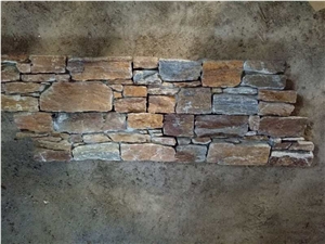 Cement Slate,Brown,Rusty,Panel Cladding,Natural Stacked Stone for Wall