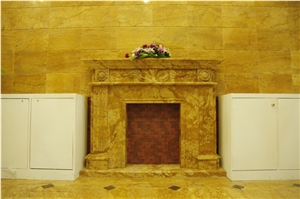 Roman Gold Marble Slab Italy Yellow Marble Tile