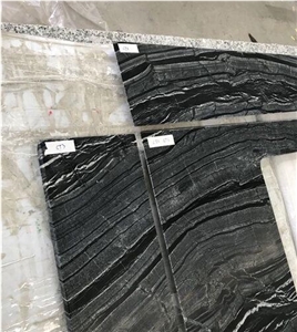 Black Ancient Wood Grain Vein Marble Bathroom Vanity Tops,Bath Tops