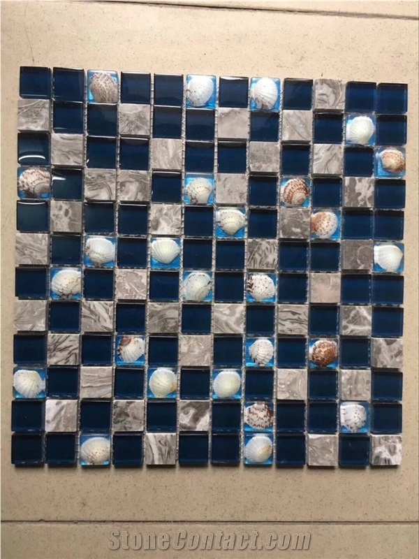 Blue Mosaic Swimming Pool Mosaic Floor Mosaic