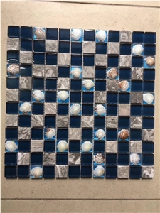 Blue Mosaic Swimming Pool Mosaic Floor Mosaic