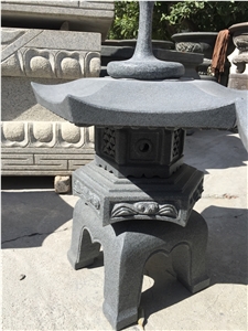 Custom Design Stone Laterns Grey Granite Lanterns