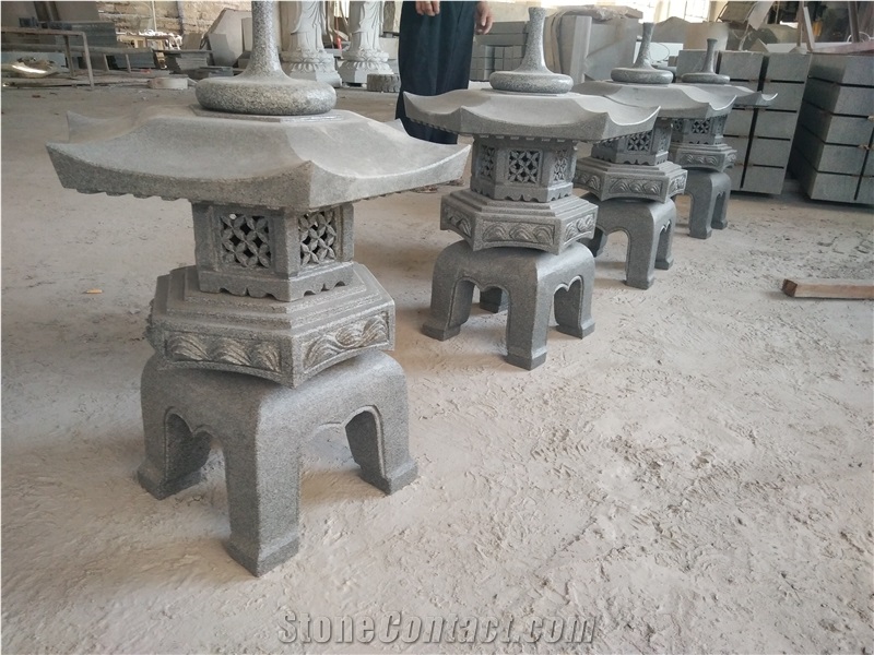 Custom Granite Lanterns G654 Garden Lanterns