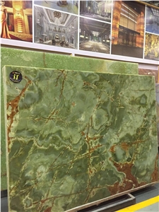 Green Onyx Pakistan Polished Wall Tile Slab Wall Cladding