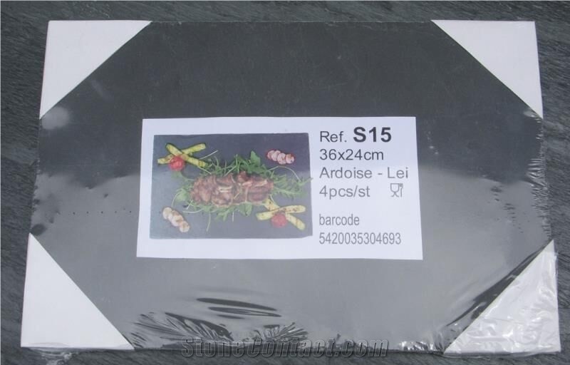 Rectangle Black Slate Plate Cheese Board