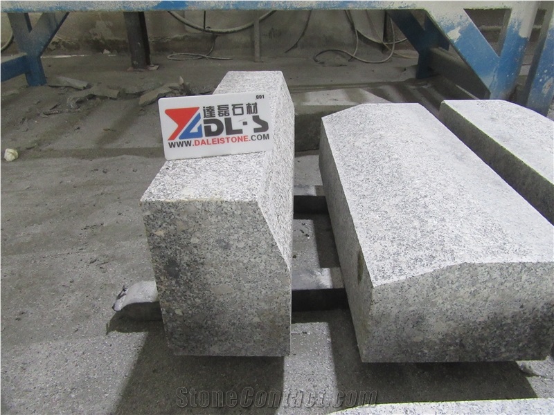 Cheapest Grey Granite G602 Flamed Big Bevel Roadside Curbs Kerbs Stone