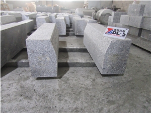 Cheapest Grey Granite G602 Flamed Big Bevel Roadside Curbs Kerbs Stone
