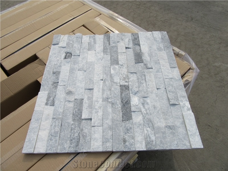 Grey Slate Split Face Ledge Stone Panels Slate Cultured Stone Veneer
