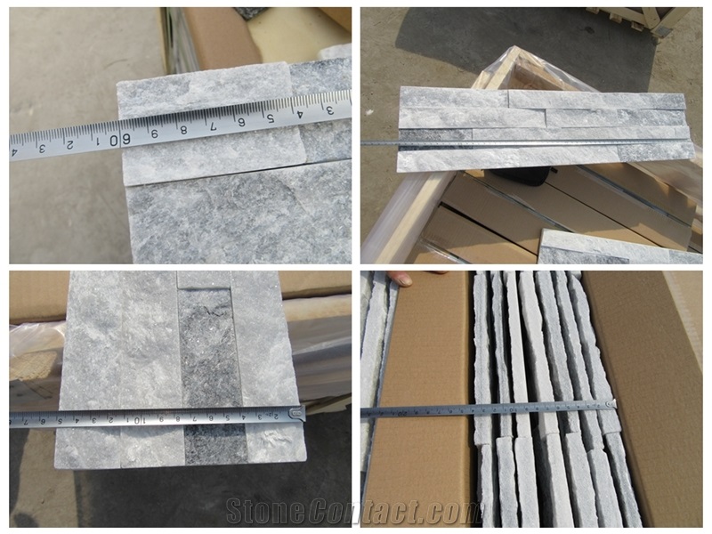 Grey Slate Split Face Ledge Stone Panels Slate Cultured Stone Veneer
