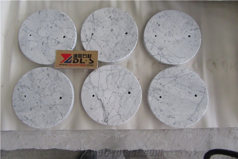 Natural Carrara White Marble Polished Lantern Base Handcraft Gift Work