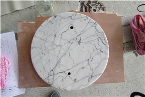 Natural Carrara White Marble Polished Lantern Base Handcraft Gift Work