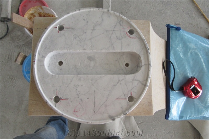 Natural Carrara White Marble Polished Lantern Base Handcraft Gift Work