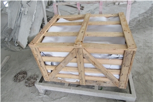 Natural Carrara White Marble Polished Lantern Base Handcraft Gift Work