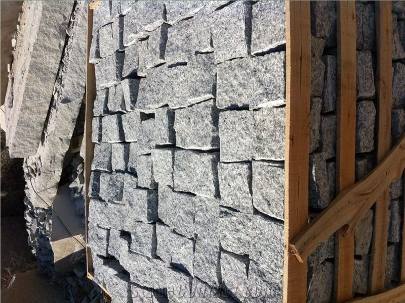Natural Split G623 Granite Cobblestone Paving for Driveway Pavers