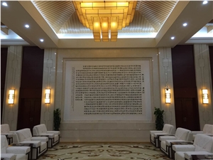 New Beige Marble Silver Line Beige Slab