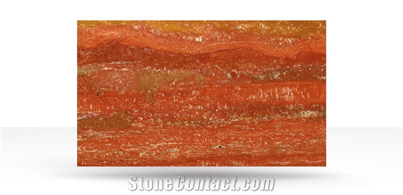 Akdag Red Travertine Blocks