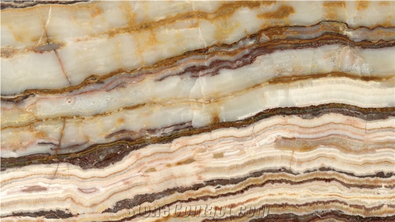 Kizilca Onyx Cross Cut and Vein Cut