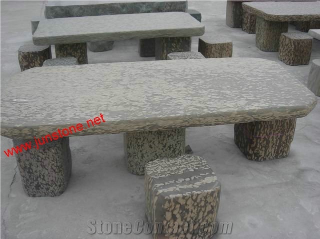 Granite Garden Table Set