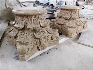 Marble Pillar Caps and Stand