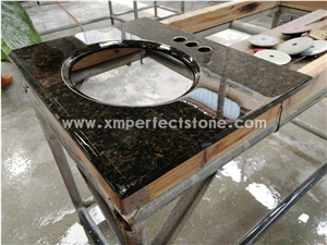 Double Sink Vanity Top Ubatuba Green Granite Vanity Top