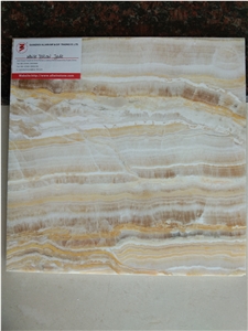White Yellow Jade, Red Line White Jade Onyx Stone Slabs