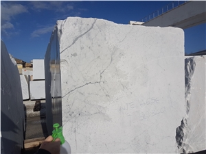White Carrara C Extra, Bianco Carrara Venato C White Marble Block