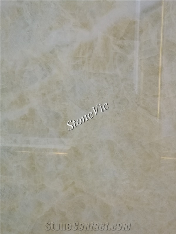 Natural White Ice Onyx Slabs/Tiles,Beige Jade,Translucent,Decoration