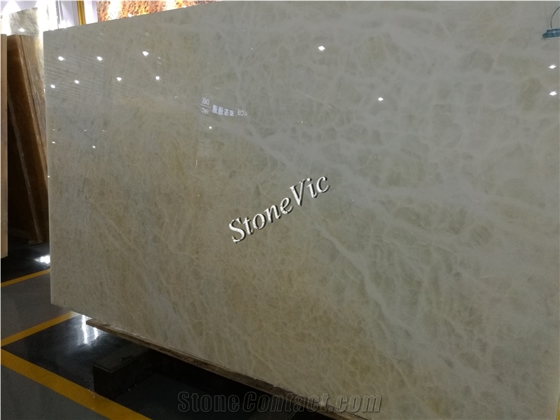 Natural White Ice Onyx Slabs/Tiles,Beige Jade,Translucent,Decoration
