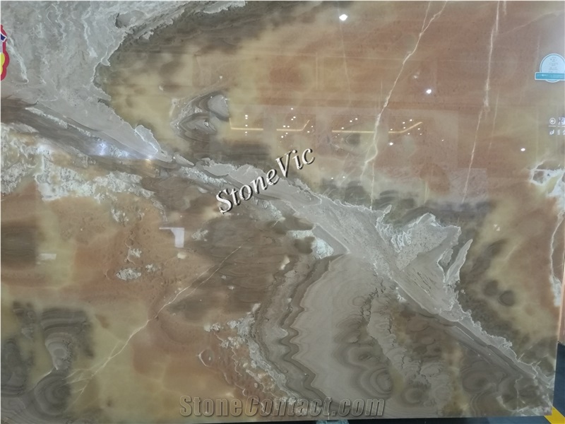 Orange Bojnord Onyx,Red Yellow Jade,Book Match,Translucent,Slabs,Tiles