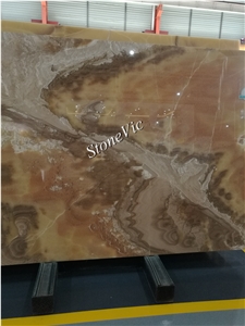 Orange Bojnord Onyx,Red Yellow Jade,Book Match,Translucent,Slabs,Tiles