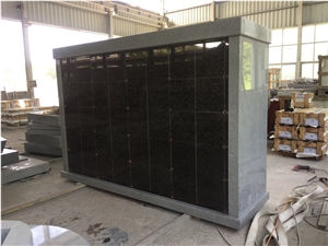 G633 Light Gray 80 Niches Columbarium with India Mahogany Cover
